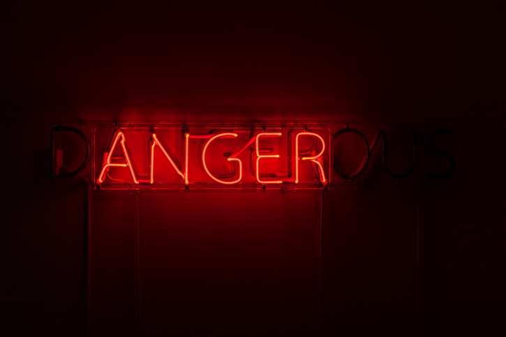 Dangerous/Anger, 2013 Neon 18.8 x 119.8 cm